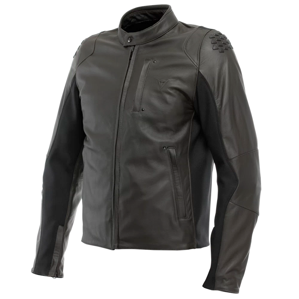 ISTRICE - GIACCA MOTO IN PELLE UOMO